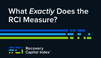 An image with the Recovery Capital Index logo and the headline "What exactly does the RCI measure?"